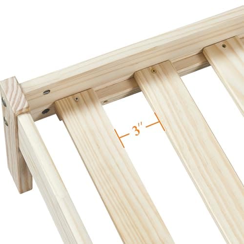 Yaheetech Queen Bed Frame Solid Pine Wood Platform Bed with Paneled Headboard, Wicklow Style/Wooden Slats Support/Noise-Free/7.5 inch Space Underneath/No Box Spring Need/Easy Assembly, Wood Queen Bed 9