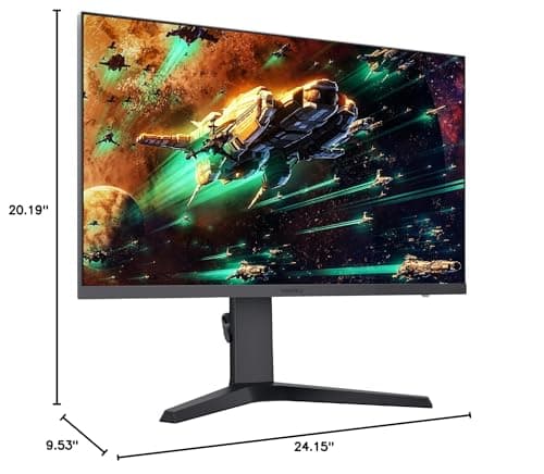 KOORUI 27 inch Gaming Monitor, WQHD (2560x1440) Computer Monitor, 240Hz,1ms, AdaptiveSync, HDR400, HDMI DisplayPort, VESA Mountable, Tilt Pivot Vertical Swivel Height Adjustable, Eye Care,Black 27E3QK 10