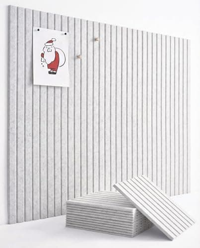 VIVELDA Large Bulletin Board 48x36- Office Wall Organizer Replace Your Old Cork Boards for Walls for Office Decor -12-Pack Felt Wall Panels to Use in Home Office Decor, Classroom Decor (Marble)