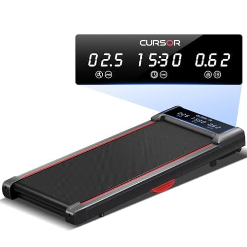 Under Desk Treadmill with Full-Screen Display, 2 in 1 Walking Pad, 2.5 Quiet Brushless, 265 LBS Capacity for Home and Office Workout