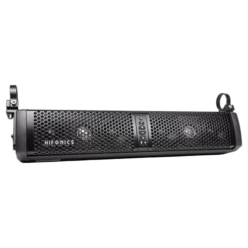 Hifonics 6 Speaker 200W Powersports Soundbar | IPX68 Waterproof | Bluetooth & AUX | LED Illumination | Universal Fit for UTV/ATV | High-Power Amp | Titanium Tweeters | Rugged Aluminum Construction