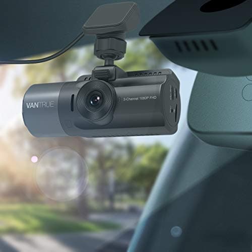 VANTRUE N2X 2.7K Dash Cam Front and Inside, 5G WiFi Dual Dash Camera for Car with HDR IR Night Vision, STARVIS 2, GPS, 2.5K/60FPS, LTE Support, 24/7 Parking Mode, Voice Control (Gun+Gray) 5