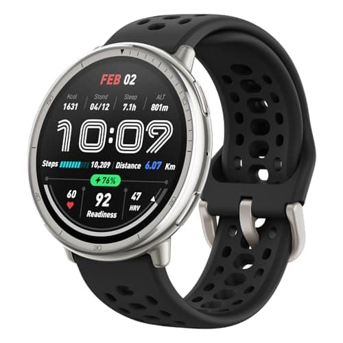 Amazfit Active 2 Sport Smart Watch Fitness Tracker for Android and iPhone, 44mm, 10 Day Battery, Water Resistant, GPS Maps, Sleep Monitor, 160+ Workout Modes, 400 Face Styles, Silicone Strap, Free App