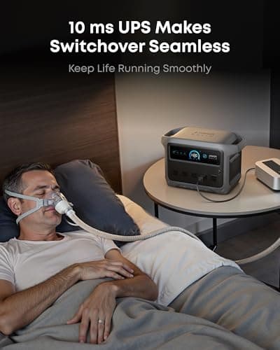 Anker SOLIX C1000 Gen 2 Portable Power Station with 200W Bifacial Solar Panel, 2,000W (Peak 3,000W) Solar Generator, Full Charge in 49 Min, 1,024Wh LiFePO4 Battery 8