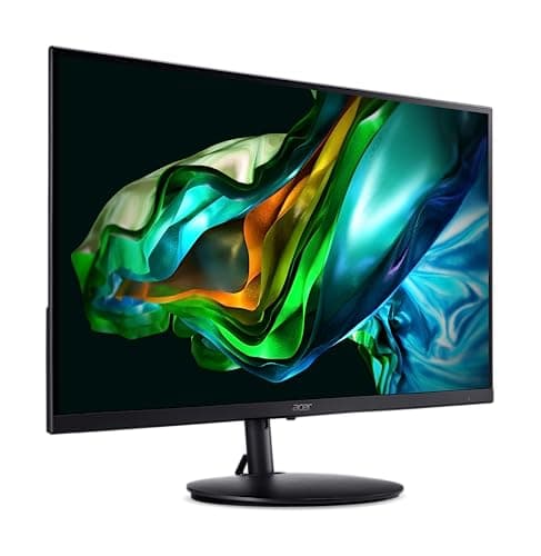Acer SH242Y Ebmihx 23.8" FHD 1920x1080 Home Office Ultra-Thin IPS Computer Monitor AMD FreeSync 100Hz Zero Frame Height/Swivel/Tilt Adjustable Stand Built-in Speakers HDMI 1.4 & VGA Port 11