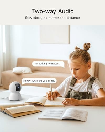 CINMOORE Smart 3K Indoor Dome Security Camera with AI Human/Pet/Facial Detection, 360° Pan-Tilt Coverage, 2-Way Audio, 2.4GHz 5GHz Dual-Band Wi-Fi - Includes 64GB SD Card & No Subscription Needed 8