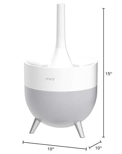 Miro NR07S Humidifier - Completely Washable Modular Humidifier, Easy to Clean, Easy to Use, Large Room - Cool Mist, Sanitary, Top-Fill Ultrasonic Humidifier with Whisper Quiet and Powerful Output 7