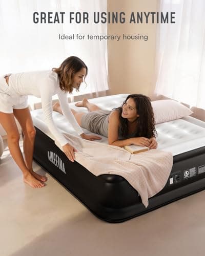 Airefina Air Mattress Queen with Built in Pump, 18 Raised Comfort Blow Up Mattress with Carrying Bag, Portable Inflatable Mattress for Guest Home, Air Bed Colchones Inflables 750 Lbs Max, 80*60*18 in 6