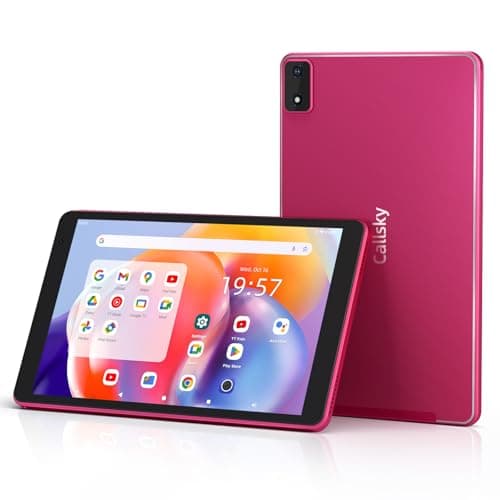 8 inch Tablet Andriod 14 Tablet, 2024 Latest Octa-Core Processor, with 64GB Storage, 8(3+5)GB RAM, 6FT Charging Cable, 5V/2A Charging Adapter, 4000mAh Battery, Updated Typc-C Port, Dual-speakers, Pink