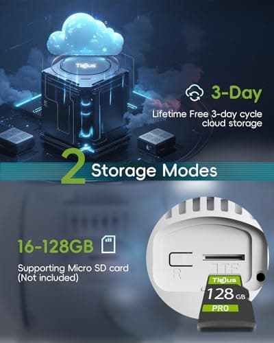 TIEJUS 5G Security Cameras Wireless Outdoor, 2K Solar Cameras Outdoor Wireless, Home Security Surveillance Camera, 360° PTZ/Color Night Vision/2Way Talk/Compatible with Alexa/IP66 Waterproof (White) 7