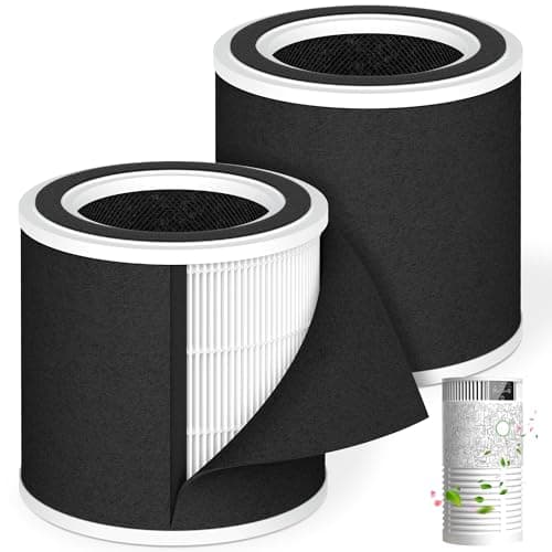 2 Pack H13 True HEPA Replacement Filter Compatible with oneisall Pet Air Purifier Model PP01, 3-in-1 High-Efficiency Air Filter