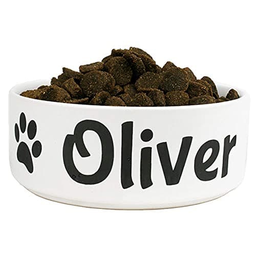 GoTags Personalized Dog Bowl with Name, Ceramic Dog and Cat Bowls, Custom Engraved with Pet’s Name and Design, Pet Dish for Dry or Wet Food and Water, Available in 2 Sizes - Small and Large 8