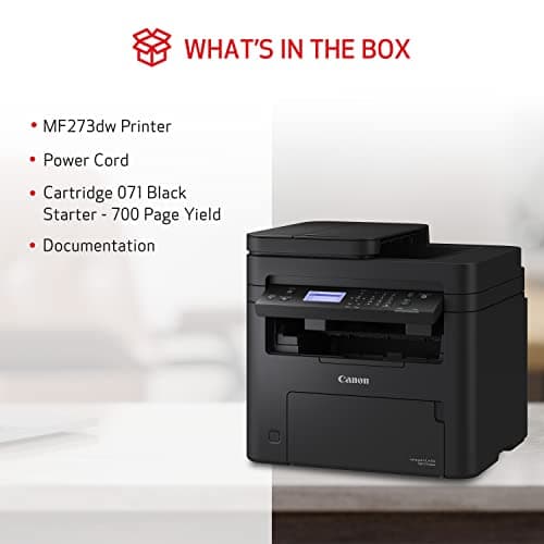 Canon imageCLASS MF273dw - Monochrome Wireless Laser Printer, Multifunction With Scanner, Copier, Auto Document Feeder, With 1 Year Limited Warranty, 30 PPM, Black 7