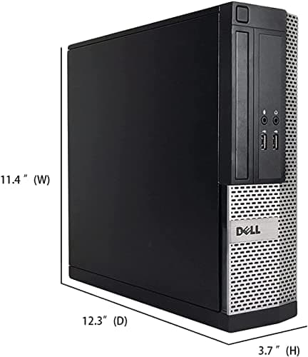 Dell OptiPlex Computer Desktop PC, Intel Core i5 3rd Gen 3.2 GHz, 16GB RAM, 2TB HDD, New 22 Inch LED Monitor, RGB Keyboard and Mouse, WiFi, Windows 11 Pro (Renewed) 10
