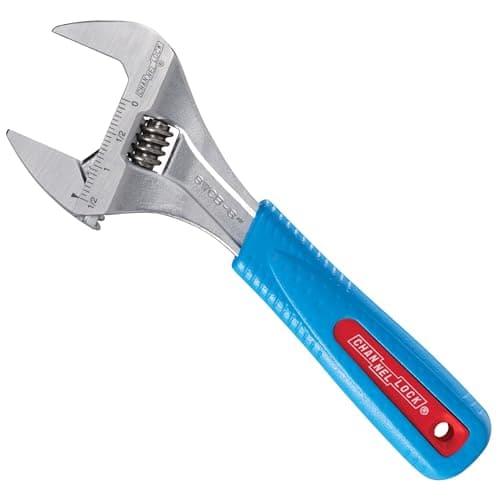 Channellock Adjustable Wrench 8WCB - Wide Jaw, 1-1/2 In. Capacity - 8-Inch