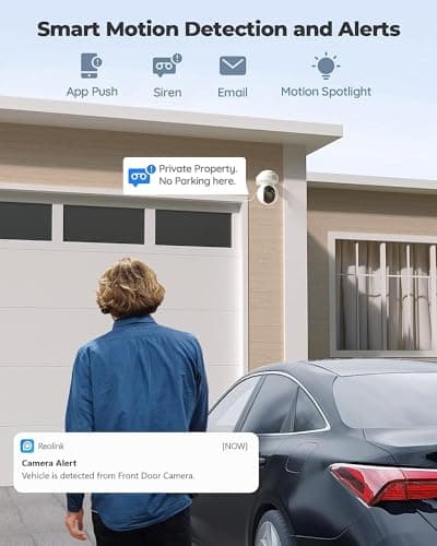 REOLINK E1 Outdoor Plug-in WiFi Security Camera, 5MP HD PTZ Camera for Home Security, Motion Tracking, 5GHz WiFi, 3X Optical Zoom, Person Vehicle Detection, Spotlight Color Night Vision, APP Control 5