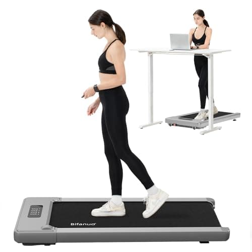 Bifanuo Walking Pad - Under Desk Treadmill for Home/Office, Portable with Remote Control LED Display - Ideal for Fitness Enthusiasts