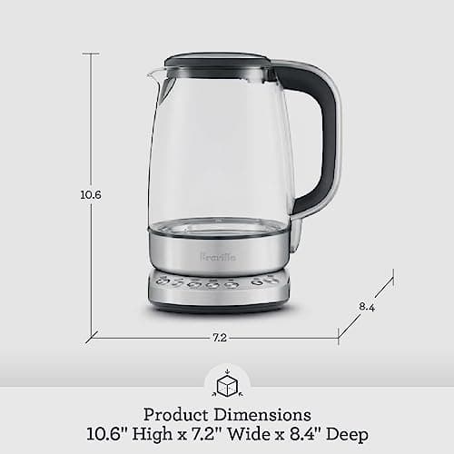 Breville BKE830XL IQ Kettle Pure Water Heater, 57 oz, Brushed Stainless Steel 6