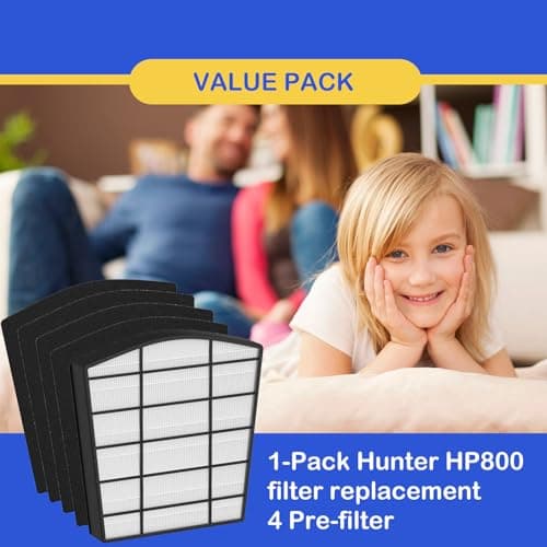 Roninby True HEPA Filter Replacement Compatible with LivePure Bali Series LP550TH, LP550THP Multi-Room Whole House Air Cleaner Purifier, Part Number LP550THP, 1 x HEPA Filter & 4 x Carbon Filter 6