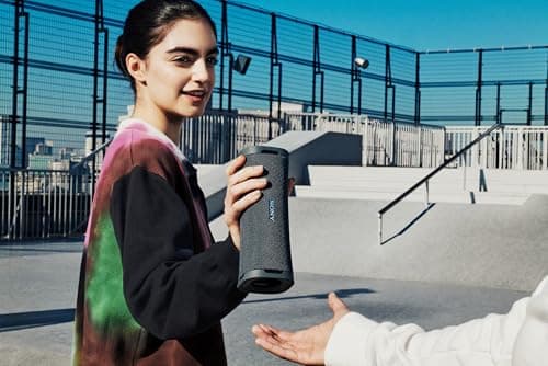 Sony ULT Field 1 Waterproof Portable Bluetooth Speaker, Enhanced Bass, 12h Battery, IP67 Rated Dustproof Shockproof Rustproof, Detachable Strap (SRSULT10B), Black 12