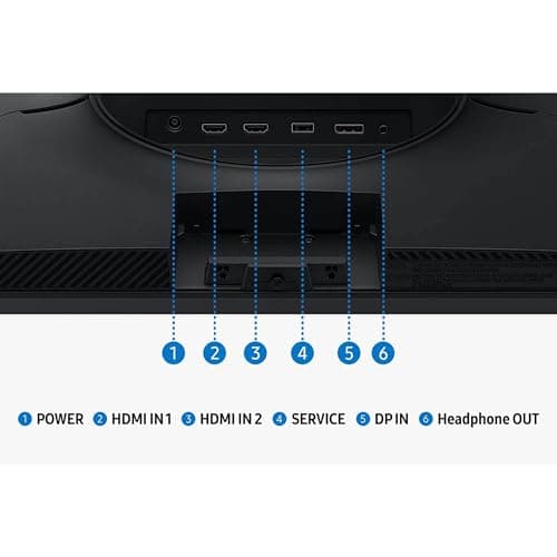 SAMSUNG 27” Odyssey G5 G53F QHD Resolution Gaming Monitor, HDR10, 200Hz Refresh Rate, IPS Panel, AMD FreeSync™ Premium, Black Equalizer, Auto Source Switch, LS27FG532ENXZA 8