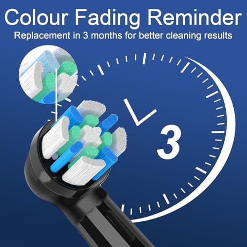 10 Pack IO Replacement Heads Compatible with Oral B iO 2 3 4 5 6 7 8 9 10 Series Electric Toothbrush, Brush Heads Compatible with Oral B iO Electric Handles, Black/White 6