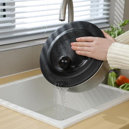 supernal Salad Spinner Stainless Steel Large,Vegetable Washer with 5.3 Qt Bowl,Salad Chopper Bowl,Nesting Bowls with Graters,Large Mixing Bowl Bowls for Kitchen With 5 Grater 4