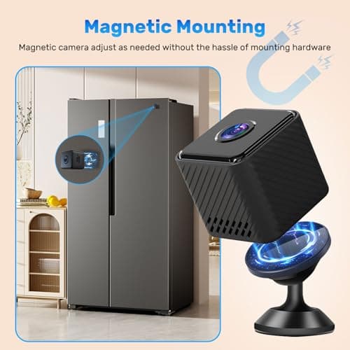 Hidden Camera 1080P HD WiFi Security Camera Mini Indoor Door Cameras Nanny Cam for Home Cam Home Security with App Small Cameras with Motion Detection Night Vision Ultra HD WiFi & SD Cloud Storage 5