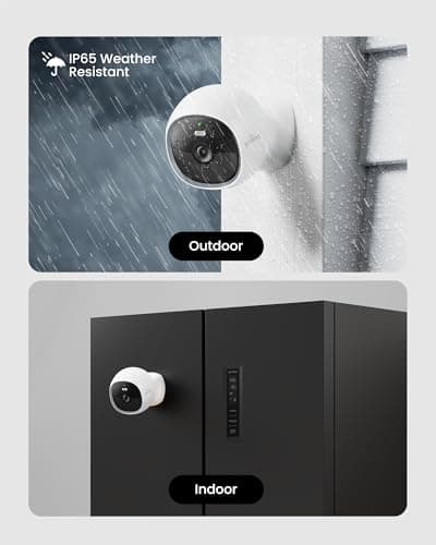 youkey S320 Magnetic Wire-Free Camera 2.5K QHD Security Camera with Dual Band WiFi 6, Built-in 8GB Storage, Color Night Vision, AI Human Pet Detection, IP65, No Monthly Fees 7