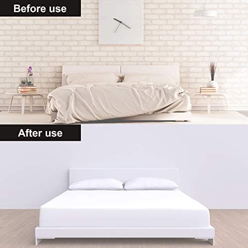 Jetec Plastic Head Double Pins Bed Skirt Holding Pins White Furniture Chair Leg Brooch Glide Nails Holding Brooch for Slipcovers and Bedskirts(30 Pieces) 5