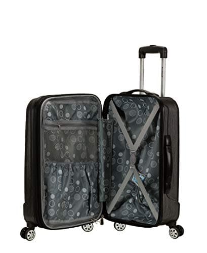 Rockland Melbourne Hardside Expandable Spinner Wheel Luggage, Metallic, Carry-On 20-Inch 8