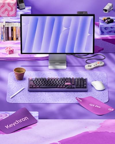 Keychron Q5 Pro Wireless QMK/VIA Mechanical Keyboard, Full Customizable 96% Layout with Programmable Knob, Hot-swappable K Pro Banana Switch Compatible with Mac Windows Linux - Purple 9