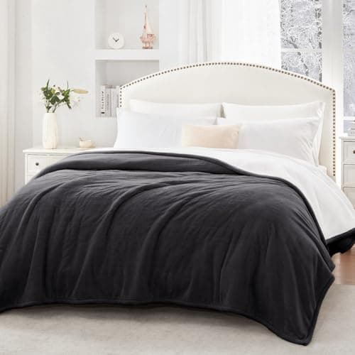 SEALY Electric Blanket Twin Size, Flannel & Sherpa Heated Blanket with 10 Heating Levels & 1-12 Hours Auto Off, Machine Washable, Grey, 62x 84 Inch 7