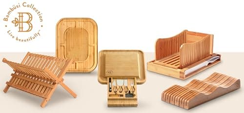 Dish Drying Rack - Bamboo Dish Rack for Kitchen Counter, Collapsible 2-Tier Wooden Drying Rack for Dishes, Plates, Cups, Utensils - Foldable Dish Drainer, Space-Saving Kitchen Drying Rack Organizer 9