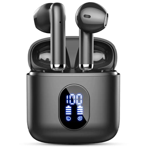 Wireless Earbuds, In Ear Headphones with 4 ENC Mics, Bluetooth 5.4 Ear Buds Hi-Fi Stereo, 36H Playtime Earphones with USB-C Charging Case, 3g Lightweight, IP7 Waterproof Headset for Running/Work