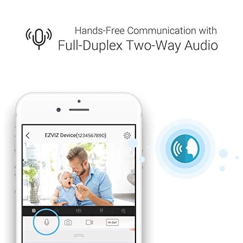 EZVIZ Indoor Security Camera 1080P WiFi Baby Monitor, Smart Motion Detection, Two-Way audio, 40ft Night Vision, Works with Alexa & Google Assistant(C1C) 6