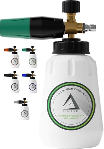 DBR Tech® Foam Cannon for Pressure Washer | Pro Grade, 1.1mm Orifice, 1000-4000 PSI