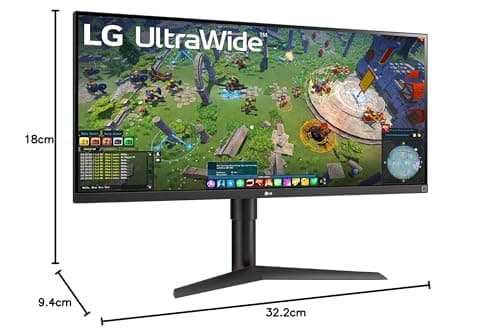 LG 34WP65G-B 34-inch FHD (2560 x 1080) UltraWide Computer Monitor, IPS, VESA DisplayHDR 400, HDR10, 75Hz, AMD FreeSync, HDMI, DisplayPort, USB Type-C, 3-Side Borderless, Tilt/Height Stand, Black 11