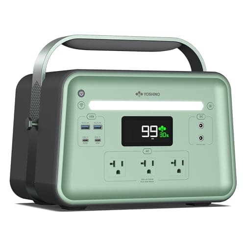 Yoshino Solid-State Portable Power Station B660 SST, 602Wh Backup Battery with 3x AC Outlets 660W, Smart APP Control, Solar Generator (Solar Panel Optional) for Camping, Outdoor, Emergency, Home Use
