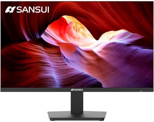 SANSUI Monitor 24 Inch 100Hz PC Monitor, HDMI VGA Ports VESA Mount, FHD Computer Monitor Ultra-Slim Ergonomic Tilt Eye Care for Home Office (ES-24F2, HDMI Cable Included) 9