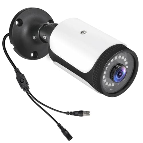 DCSEC HD 180 Degree Wide Angle View 2.0MP 1080p Security Camera 4-in-1 CCTV Bullet Wired Cam BNC, AHD/TVI/CVI/CVBS, Analog Coax Coaxial Surveillance Video Add–On Camera for Indoor/Outdoor Use