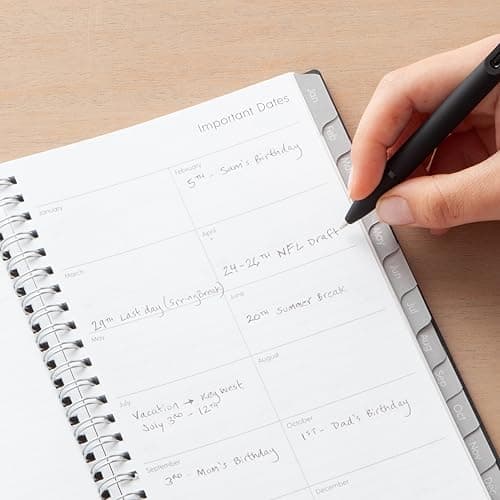 Blue Sky 2025 Weekly and Monthly Planner Calendar, Includes January 2025 - December 2025, 5" x 8", Flexible Cover, Laminated Tabs, Wirebound, Enterprise 6