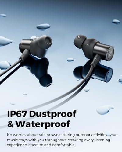 SoundPEATS Bluetooth 5.4 Headphones, LDAC Hi-Res Audio, 11mm Dual-Magnet Driver, IP67 Waterproof, Fast Charge, 20H Playtime, Dual Connection, Dynamic EQ, App Customization, Find Earbuds 6