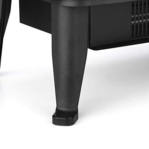 Winado Electric Fireplace, 22" Freestanding Infrared Furnace Heater, with 3 Side Views, Remote Control, LED Display, Overheat Protection for Home and Office, 1000W/1500W, Black 8