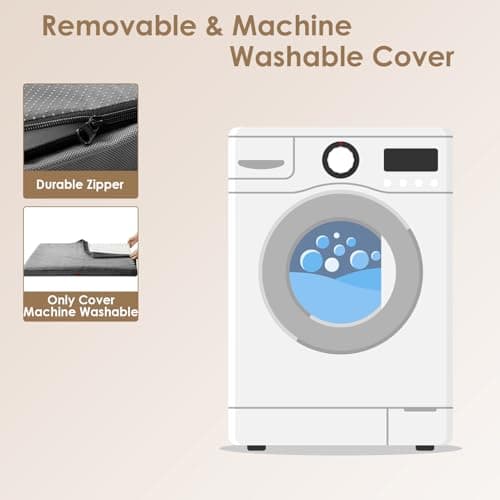 EHEYCIGA Orthopedic XL Dog Beds for Extra Large Dogs with Removable Washable Cover for Crate, Grey, 41x27 5