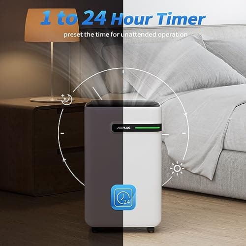 AIRPLUS Dehumidifier for Basement - 4,500 Sq. Ft. 70 Pints, Multifunctional Dehumidifier with Drain Hose & Auto Shut-Off Function, Powerful Dehumidifiers for Home(AP2103) 5