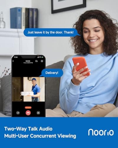 Noorio Security Cameras Wireless Outdoor Magnetic, 1080P Battery Powered Indoor Cameras for Home Security, Smart Motion Detection Outdoor Pet Dog Camera, Free Local Storage MagCam, 2.4G WiFi, B200S 5