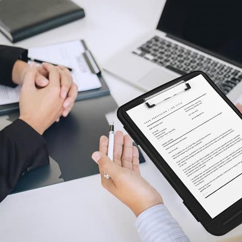 YEAHVIY Clipboard with Storage, High Capacity Clip Boards 8.5x11, Heavy Duty Plastic Nursing Clipboard Folder with Pen Holder and Low Profile Clip for School & Office 7