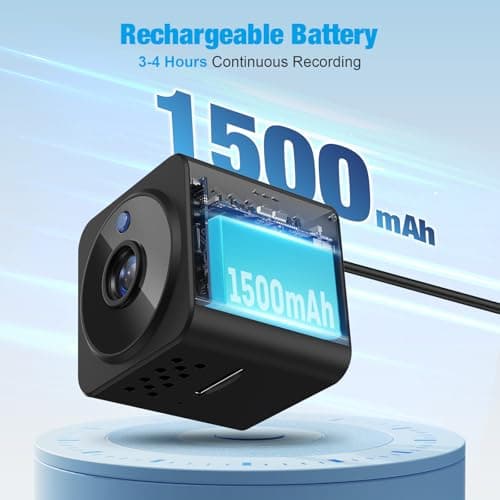 YISPK Camera 1080P HD Cam for Home/Office with Night Vision, App Control WiFi Indoor Security Cameras, Motion Detection,Wireless Viewing Cam 6