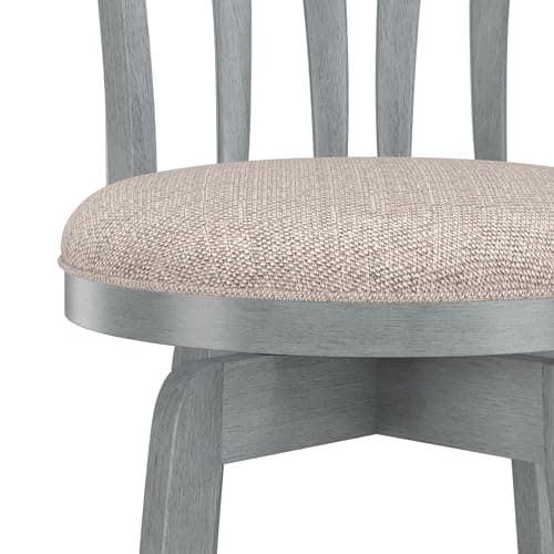 Hillsdale Furniture Savana Wood Bar Height Stool, 30" high, Blue Wire Brush 7